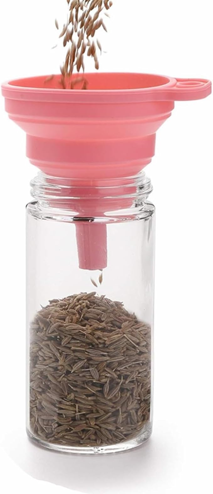 Tebery 12 Pack Round Spice Bottles 3oz Glass Spice Jars