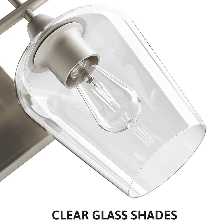 VONLUCE Bathroom Vanity Light, 2 Light Bathroom Light Fixture Over Mirror