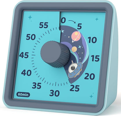 LIORQUE 60 Minute Visual Timer for Kids, Visual Countdown Timer for Classroom