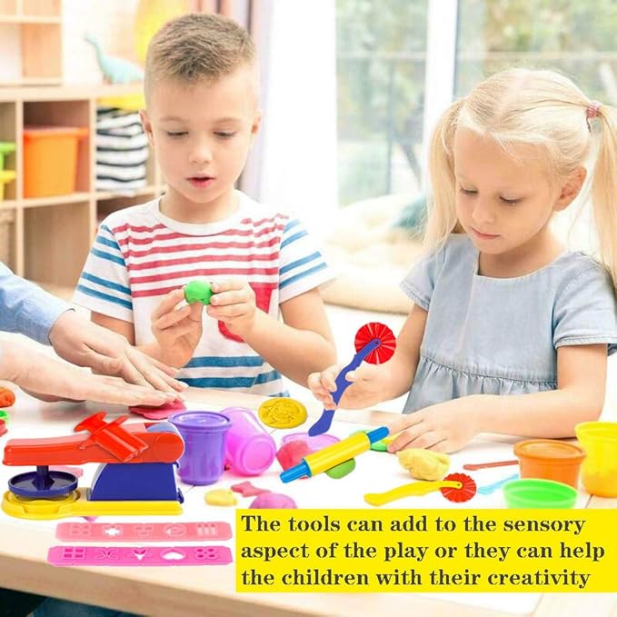 32-Piece Dough Tool Set for Kids – Dough Play Tools