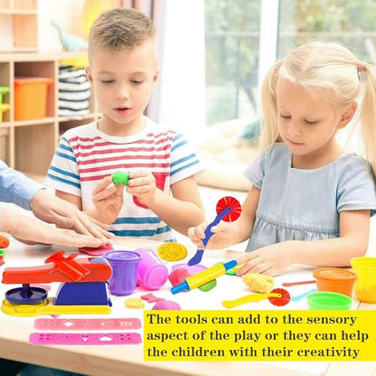 32-Piece Dough Tool Set for Kids – Dough Play Tools