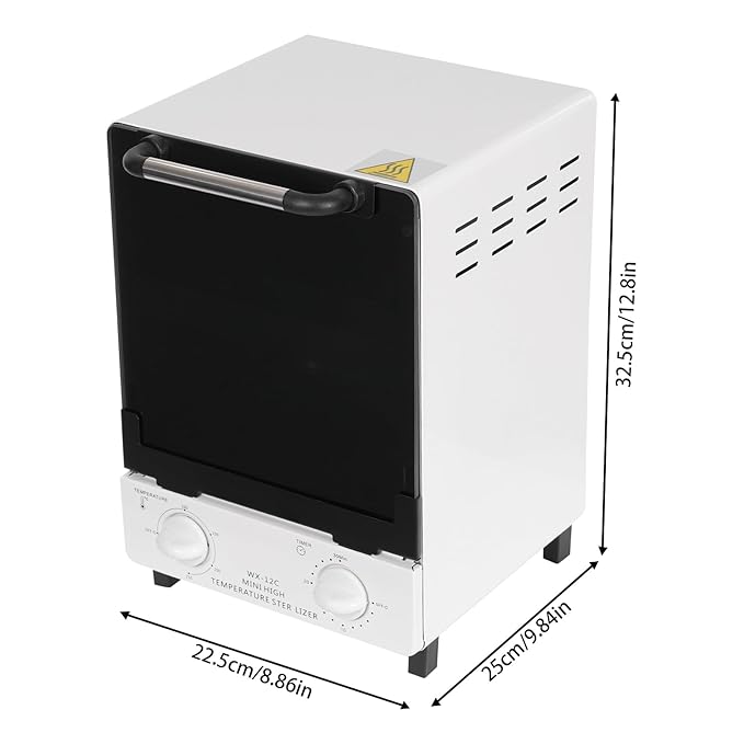 1000w High Temperature Sterilizer, 12l Multifunctional Sterilizer W/2* Trays