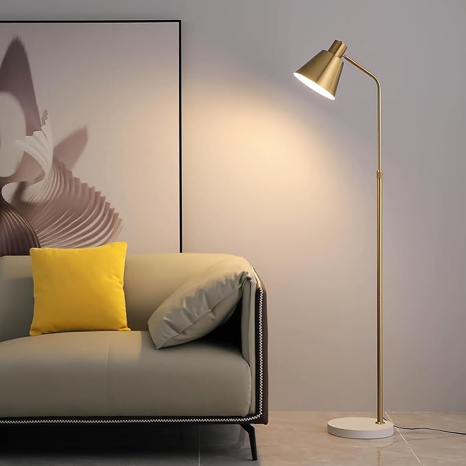 Gold Brass Industrial Floor Lamps