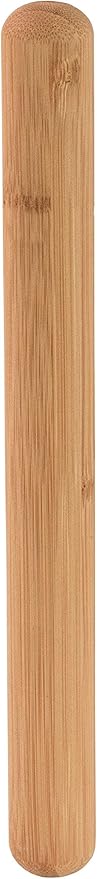 Helen's Asian Kitchen Dumpling Rolling Pin 10-Inches Natural Bamboo