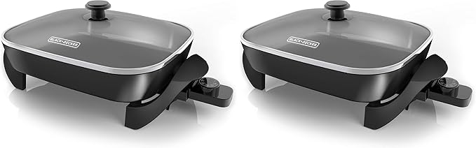 BLACK+DECKER Electric Skillet, Variable Temperature Control, Nonstick Cooking