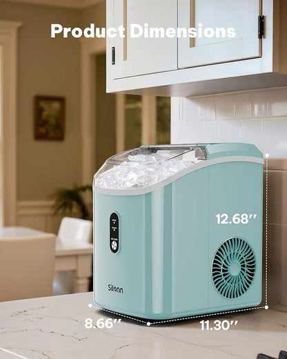 Nugget Ice Maker Countertop, Silonn Chewable Pellet Ice Machine