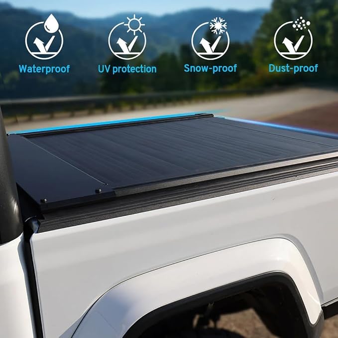 Syneticusa Automatic Retractable Silverado Bed Cover 6.8ft for 2020-2026 | Chevy Silverado tonneau Cover 2500/3500 HD | Automatic Locking Aluminum Truck Bed | Waterproof Tailgate Sealed Heavy Duty