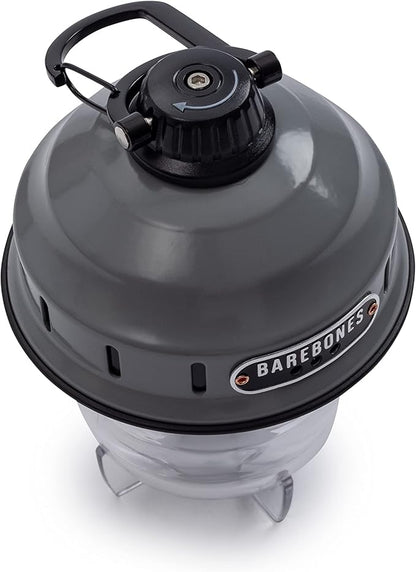Barebones Beacon Hanging Light ??State Grey, Rechargeable LED Camping Lantern with Adjustable Brightness ??Weatherproof Vintage-Style Hanging Lantern for Outdoor Adventures and Year-Round Use