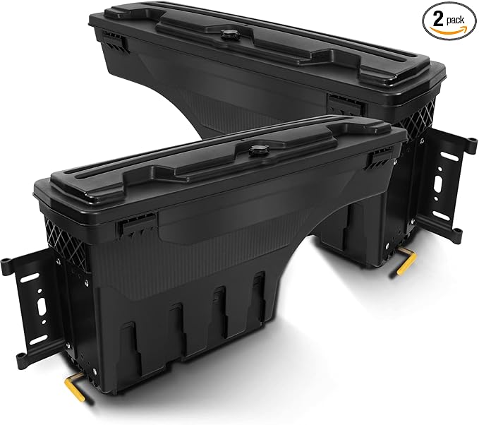Left Driver Side Right Passenger Side Truck Bed Tool Box Compatible For Chevrolet Silverado 1500 2007-2018, For Chevrolet Silverado 1500 LD 2019