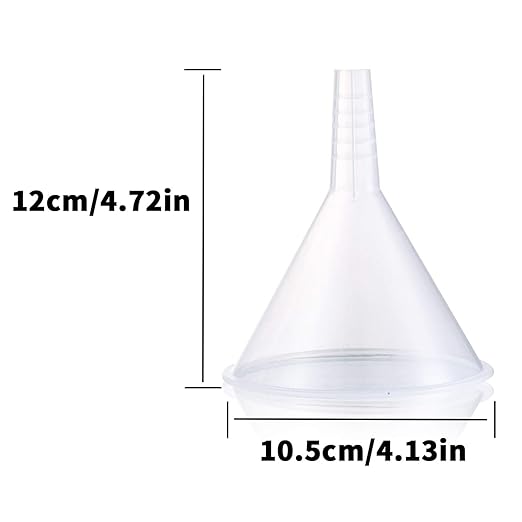 Plastic Funnel Set, 100mm x 2, 75mm x 2, 50mm x 2