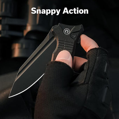 CIVIVI Neurohaptic Pocket Knife for EDC, Folding Knife with 3.74'' Nitro-V Blade G10 Handle, Reversible Clip, Gift for Men Women C23080-1