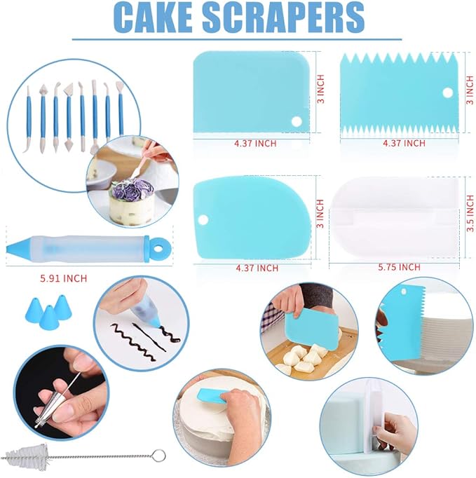 Cake Decorating Kit Cake Decorating Supplies, 66 Icing Piping Nozzles, Cake