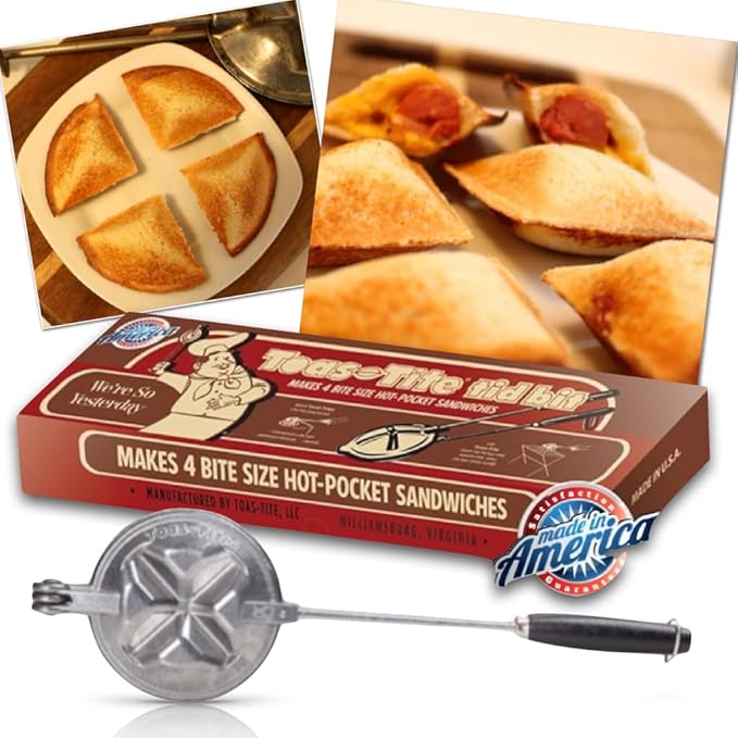 Tid Bit Handheld Sandwich Maker, Portable Sandwich Grill & Panini Press