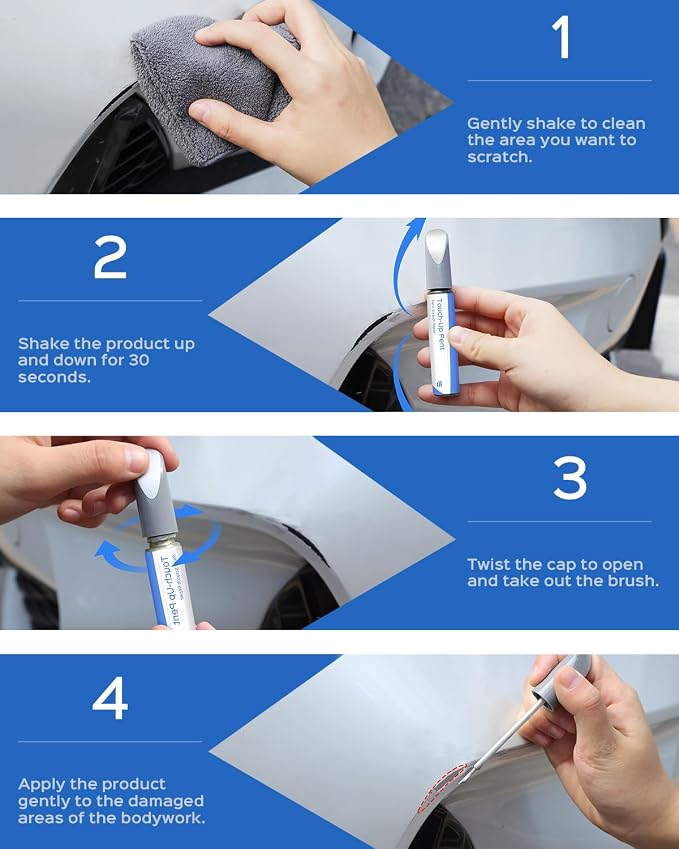 NH-701M Galaxy Gray Metallic Touch Up Paint Compatible with Honda Exact Match Chips and Nicks Touch Up