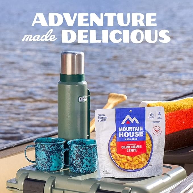Mountain House Creamy Macaroni & Cheese Freeze Dried Backpacking & Camping Food 6-Pack