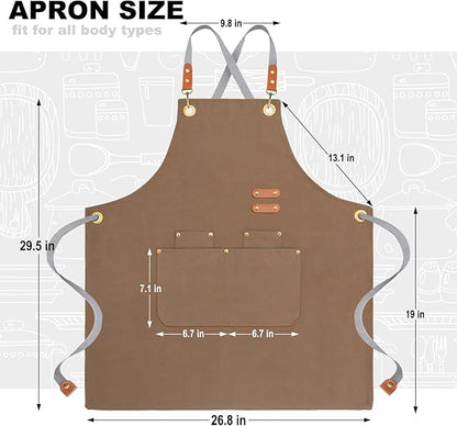 BeLuyi chef apron bib tool apron