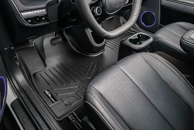 SMARTLINER Custom Fit All Weather 1st Row Floor Mat Liner Set Compatible with 2022-2024 Hyundai Ioniq 5