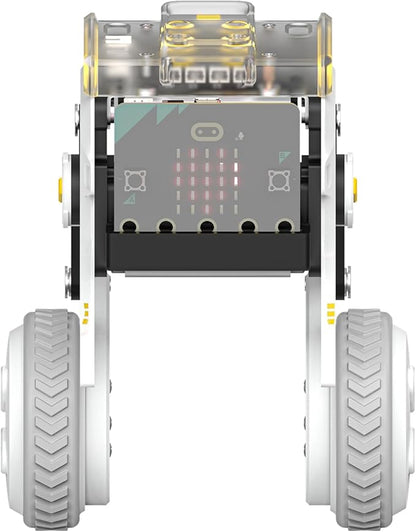 ELECFREAKS Microbit XGO Rider Starter Kit Makecode Programing, Self-Balancing Car Bionic Built-in IMU and Brushless Motor All-Metal Servo,Opens Underlying Python Protocol(Without Micro:bit)