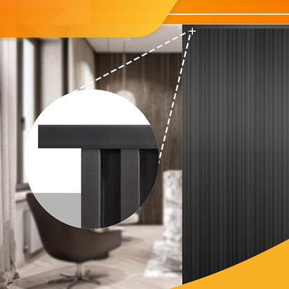OUZUGIE 8-Pack 57 Inches, WPC Slat Wall Panel Trim, Corner Guard