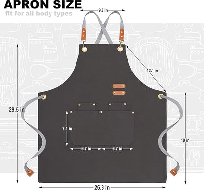 BeLuyi chef apron bib tool apron