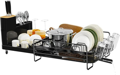 Runnatal Dish Drying Rack Extendable, Large Dish Rack