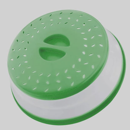 Collapsible Microwave Splatter Cover, 10.5 Inch, Dishwasher-safe, Microwave
