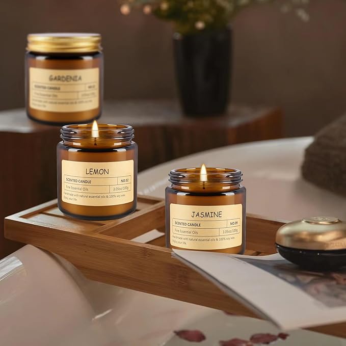 12Pack Scented Candle Set - Aromatherapy Candle Gift Set ??Long Lasting Jar Candles for Men| Women, Ideal for Birthdays, Mother's Day Thanksgiving Gifts