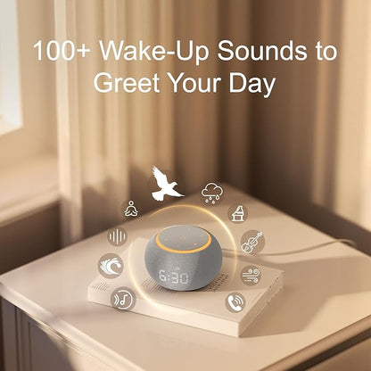 Hotmoon Alarm Clock with Sound Machine
