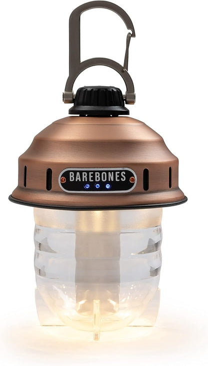 Barebones Beacon Hanging Light ??Copper, Rechargeable LED Camping Lantern with Adjustable Brightness ??Weatherproof Vintage-Style Hanging Lantern for Outdoor Adventures and Year-Round Use