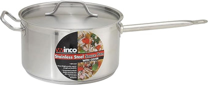 Winco Heavy-Duty Stainless Steel Sauce Pan
