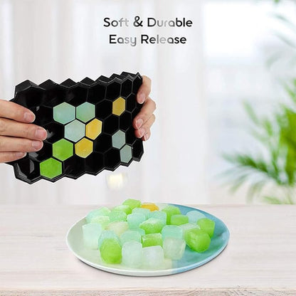 Jisile Ice Cube Trays for Freezer, Hexagonal Ice Tray