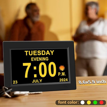 CAZOKASI 8inch Extra Large Impaired Vision Digital Alarm Clock