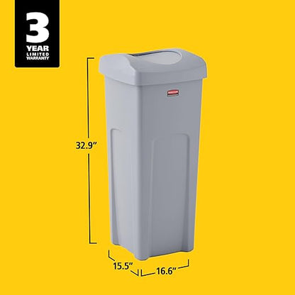 Rubbermaid Commercial Products Square Trash/Garbage Container