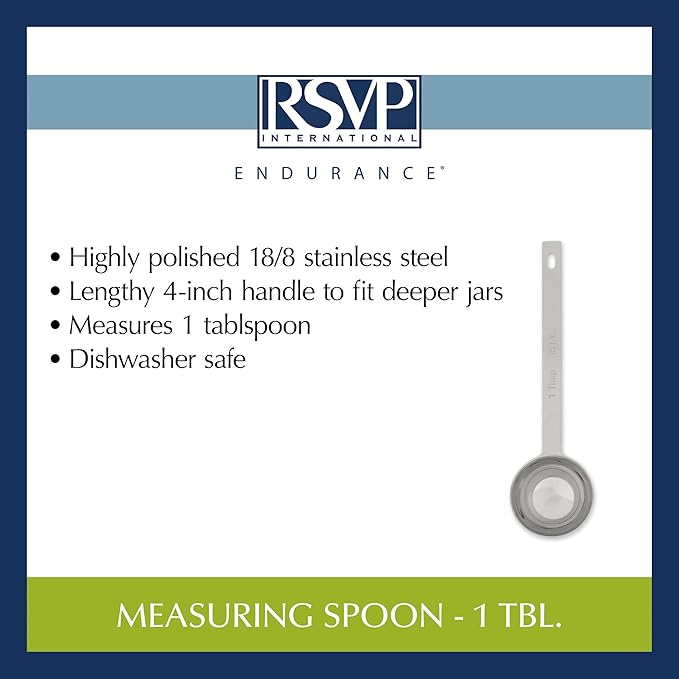 RSVP International Endurance Kitchen Collection Open Stock Measuring Spoon