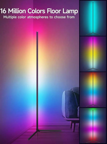 Tyute Corner Floor Lamp, RGB LED Corner Lamp
