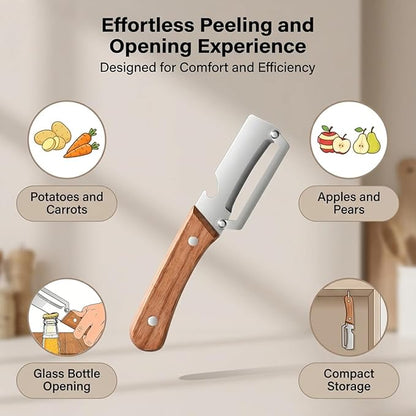 2 Pack Multifunctional Vegetable Peeler, Vegetable Peeler, Stainless Steel