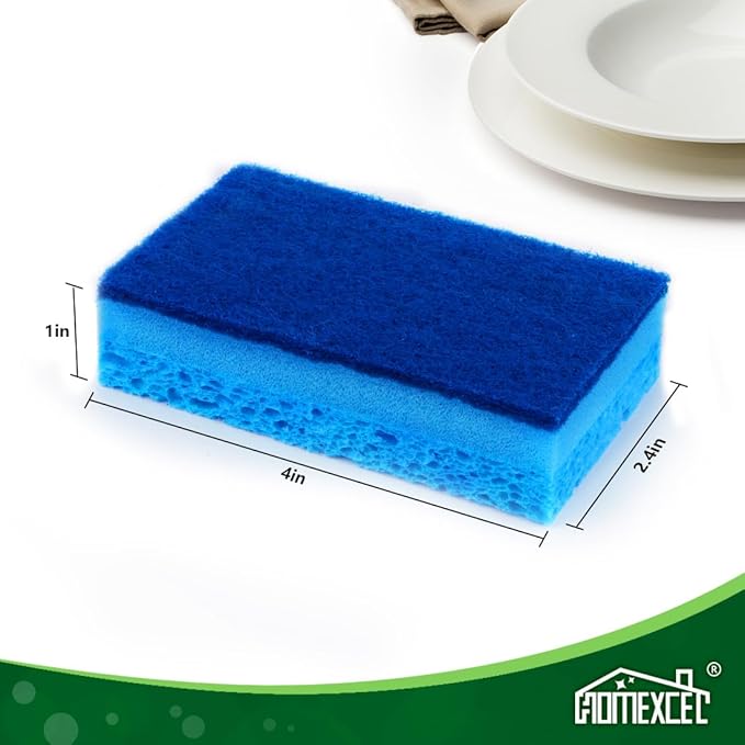 HOMEXCEL Sponges Kitchen 24pcs, Non-Scratch Sponges