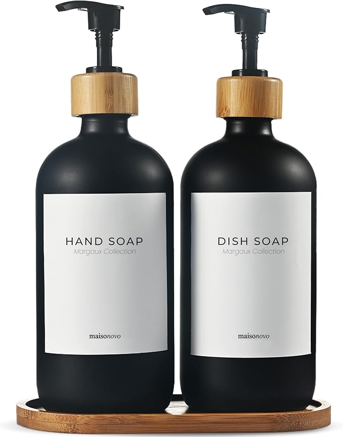 MaisoNovo Glass Dish Soap Dispenser