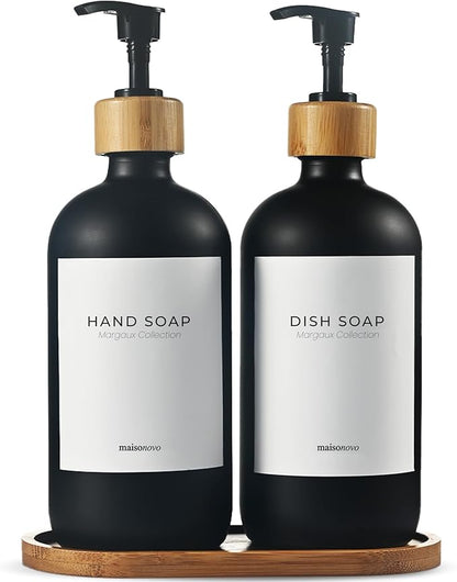 MaisoNovo Glass Dish Soap Dispenser