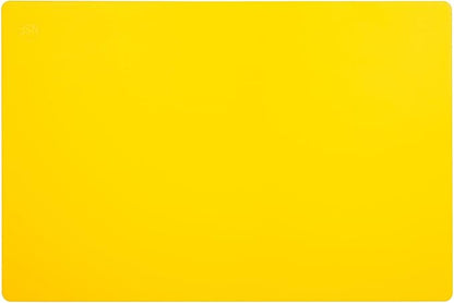 Thirteen Chefs Large 18 x 12 Yellow Cutting Board