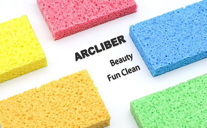 Cellulose Sponges, Heavy Duty Scrub Kitchen Sponge, Clean Tough Messes Without