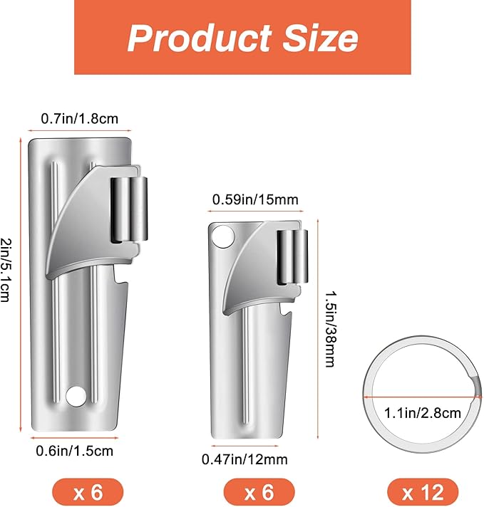 12 Pieces Military Style Can Openers
