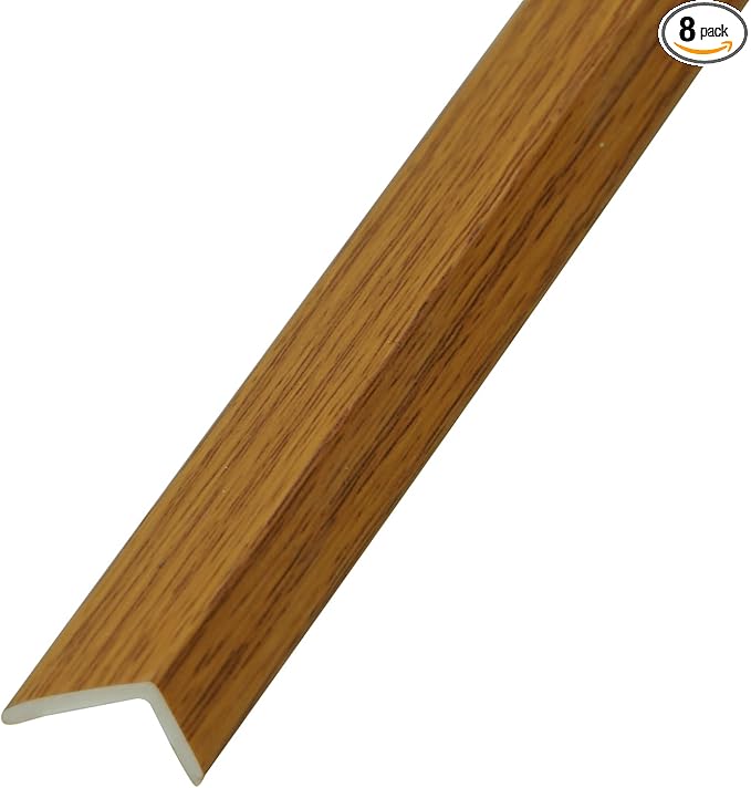 OUZUGIE 8-Pack 57 Inches, WPC Slat Wall Panel Trim, Corner Guard