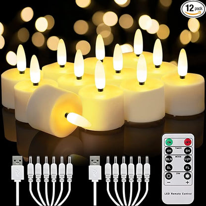 Homemory Flameless Rechargeable Tea Lights