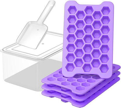 Mini Ice Cube Tray for Freezer: Small Plastic Ice Cubes Trays for Freezer