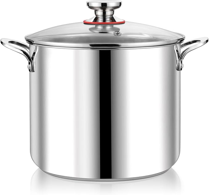 P&P CHEF 12 Quart Stainless Steel Stock Pot