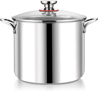 P&P CHEF 12 Quart Stainless Steel Stock Pot