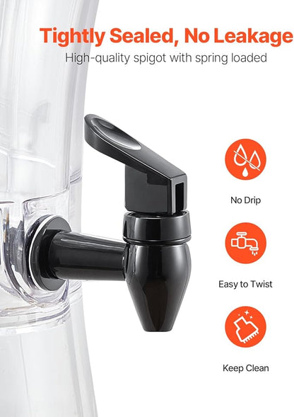 VEVOR Beverage Dispenser, 3.4 Gallon Drink Dispenser