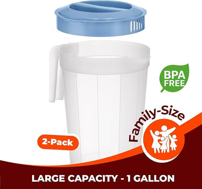 Tribello 2-Pack 1-Gallon Plastic Pitchers