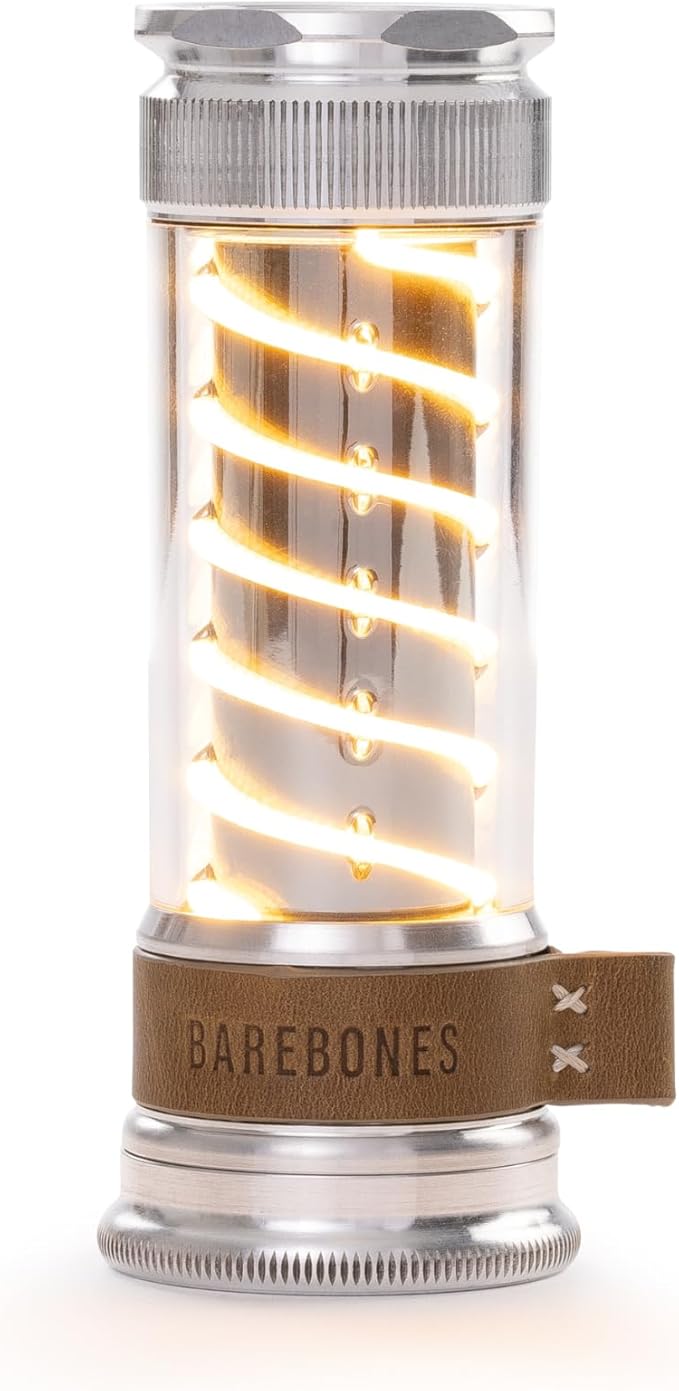 Barebones Edison Light Stick ??Aluminum, USB Rechargeable LED Lantern and Flashlight with 7 Modes, 40+ Hour Run Time, Camping Essentials with Magnetic Base
